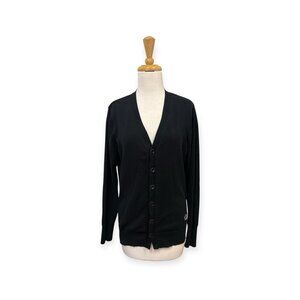 Diesel Black Womens Cardigan Size S Small Button Front